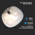 Designer Glas Rundformet Pendellampe - Ø250, E27