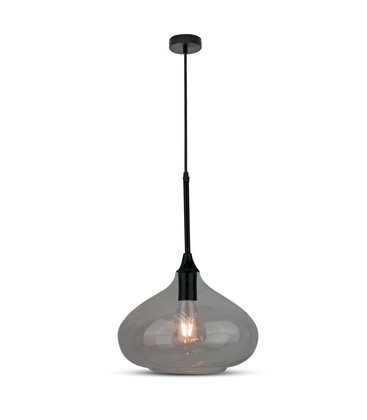 Moderne Glas-Glans-sort glas pendellampe Ø280-E27.