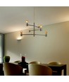 Moderne lysekrone E27 - Bevægelig Ø400, 6 pæres