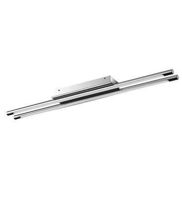 36W Designer Dobbelt Loftspendel - Krom 4000K Ø940x2mm