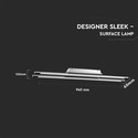 36W Designer Dobbelt Loftspendel - Krom 4000K Ø940x2mm