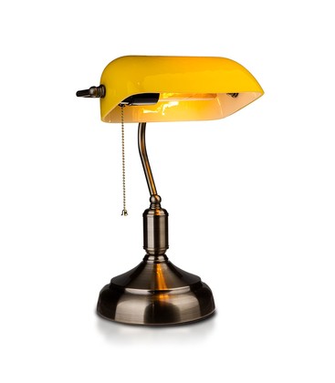 Banker Bordlampe E27 - Bakelit, Gul