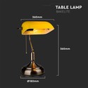 Banker Bordlampe E27 - Bakelit, Gul