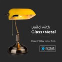 Banker Bordlampe E27 - Bakelit, Gul