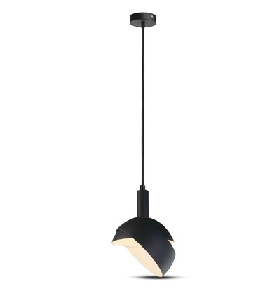 E14 pendelophæng med justerbar skærm - Sort, Ø18cm, 1m ledning, max 60W, ekskl. lyskilde