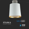 7W LED Pendel - Akryl, Hvid Lampeskærm, 4000K