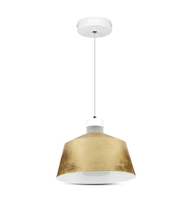 7W Pendel Lampe - Guld, Akryl, 4000K