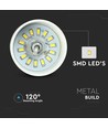 7W LED pendellampe, Ø25cm - Hvid akryl, 4000K, inkl. lyskilde