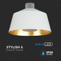 7W LED Pendel Lys - Akryl, Hvid Lampeskærm 4000K