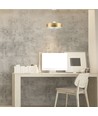 7W LED pendel, Ø34cm - Guld, akryl skærm, 4000K, inkl. lyskilde