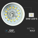 7W LED Pendel Lampe - Guld Lampeskærm, 4000K