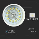 7W LED Pendel - Akryl, Guld Lampeskærm, 3000K