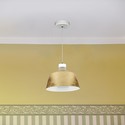 7W LED Pendel Lampe - Guld Lampeskærm, Akryl, 3000K