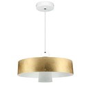 7W LED Pendel Lampe - Akryl, Guld Lampeskærm, 3000K.
