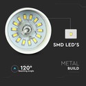 7W LED Pendel Lampe - Akryl, Guld Lampeskærm, 3000K.