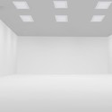22W LED Slim Panel - 6400K, firkantet
