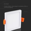 22W LED Slim Panel - 6400K, firkantet