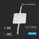 1.44W 2835 4 Modul Rød - IP68
