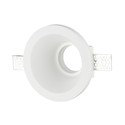 GU10 Gips Lampe - Rundt, Hvid