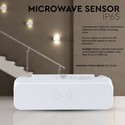 Mikrobølgesensor - Hvid - IP65, Maks: 200W LED