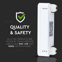 Mikrobølgesensor - Hvid - IP65, Maks: 200W LED