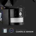 18W projektør - LED, WiFi, sensor, kamera, 6000K, sort hus