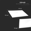 45W LED PANEL - 1200x600mm, 6400K, 120lm/W.