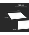 120x60 LED panel, 45W - 120lm/W, 6400K, hvid kant, inkl. driver