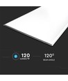 120x60 LED panel, 45W - 120lm/W, 6400K, hvid kant, inkl. driver