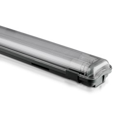 Producenter 2x18W vandtæt lampe - 120cmx2, med LED-rør, 6500K, IP65