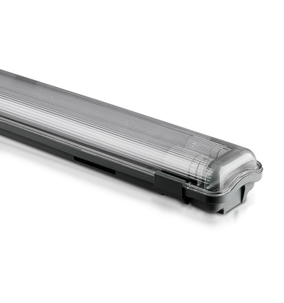 120cm 36W vandtæt komplet LED armatur - IP65, inkl. 2x 18W 6400K LED rør