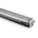 2x18W vandtæt lampe - 120cmx2, med LED-rør, 6500K, IP65