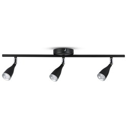 Elmateriel 13.5W LED Væglampe - 3 Hoveder, 3000K, Sort