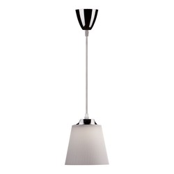 Elmateriel 7W loftlampe - 4000K, krom hus + hvid skærm