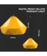 E27 Prism pendellampe - Gul, metal, Ø31x18cm, uden lyskilde