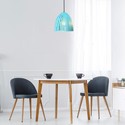 Cone Prism Pendel Lampe E27 - Blå, Ø250*270mm