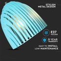 Cone Prism Pendel Lampe E27 - Blå, Ø250*270mm