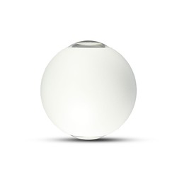 Elmateriel 6W LED Væglampe - Op-Ned, 4000K, hvidt hus, IP65