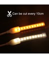 5m 10W/m vandtæt LED strip (Type X-2) - 230V, IP67, 1300lm/m, Kan klippes for hver 10cm, op til 100m