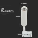 15W LED skinnespot - Samsung chip 5000K 5 års garanti, hvidt hus