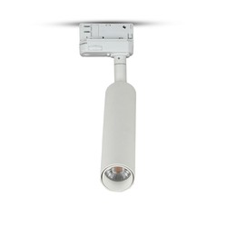 Elmateriel 20W LED Skinnespot - Samsung Chip, 5000K, 5 Års Garanti, Hvid Hus.