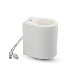 Elmateriel EN: VT-858 G9 FITTING ROUND-WHITE