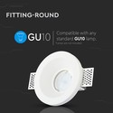 EN: VT-859 GU10 FITTING ROUND-WHITE