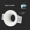 EN: VT-859 GU10 FITTING ROUND-WHITE