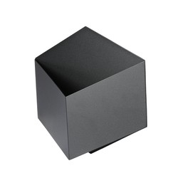 Elmateriel 3W Væglys - 3000K, Sort hus.
