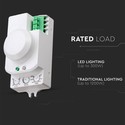Mikrobølgesensor - Hvid, Manuel Tilsidesættelsesfunktion, Maks: 300W LED