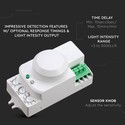Mikrobølgesensor - Hvid, Manuel Tilsidesættelsesfunktion, Maks: 300W LED