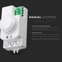 Mikrobølgesensor - Hvid, Manuel Tilsidesættelsesfunktion, Maks: 300W LED