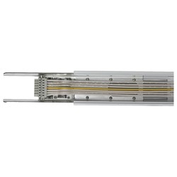 Elmateriel S LINE følgeskinne - 8 ledere, hvid, for lineære trunking lys.