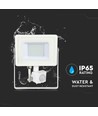 30W LED projektør med sensor - IP65 udendørs, 5 års garanti, Samsung LED chip